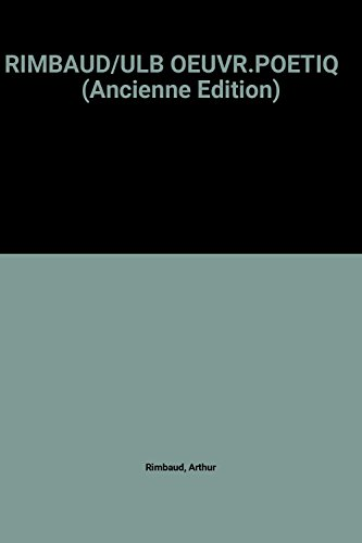 Oeuvres po&eacute;tiques