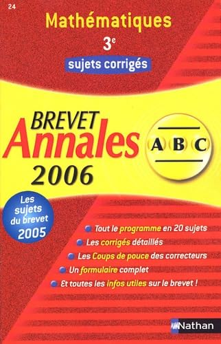Annales ABC Brevet Math&eacute;matiques 3e
